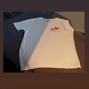 Wit T-shir faith over fear maat XL